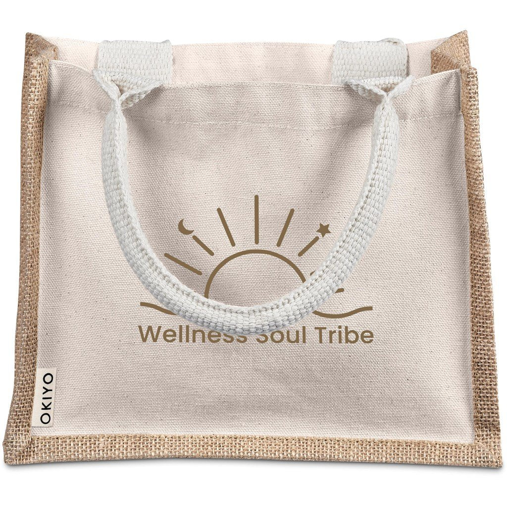 Okiyo Chinsai Mini Jute & Cotton Gift Bag