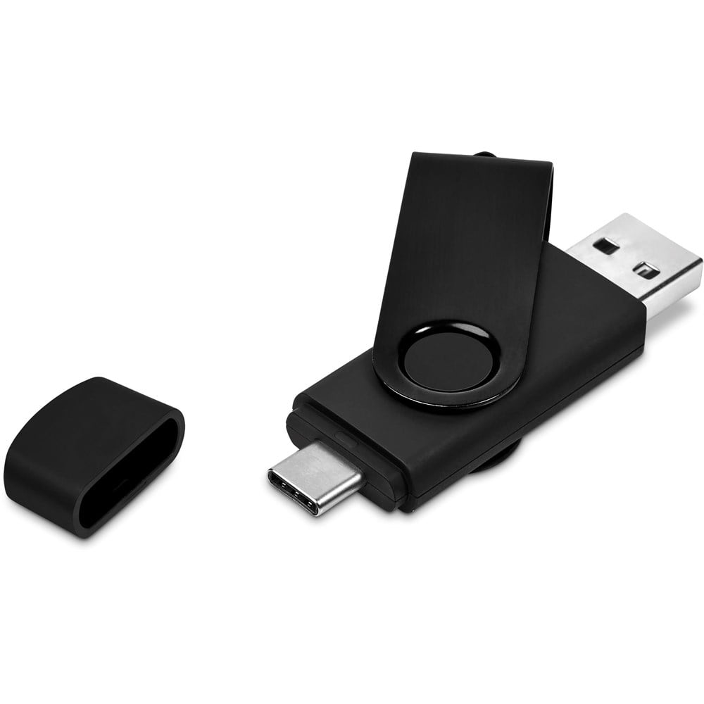 Shuffle Gyro Black Flash Drive – 8GB