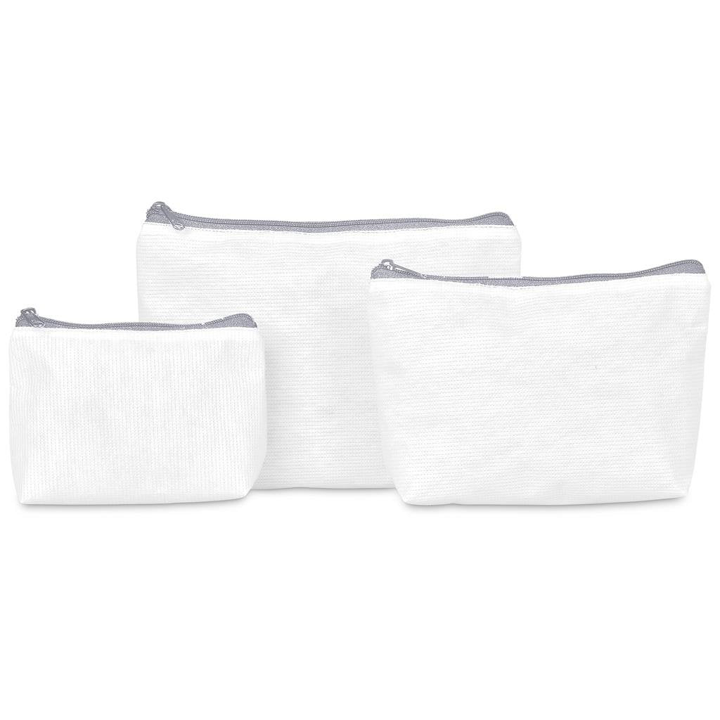 Pre-Production Sample Hoppla Recycled PET Stitch-Bond Mini Toiletry Bag