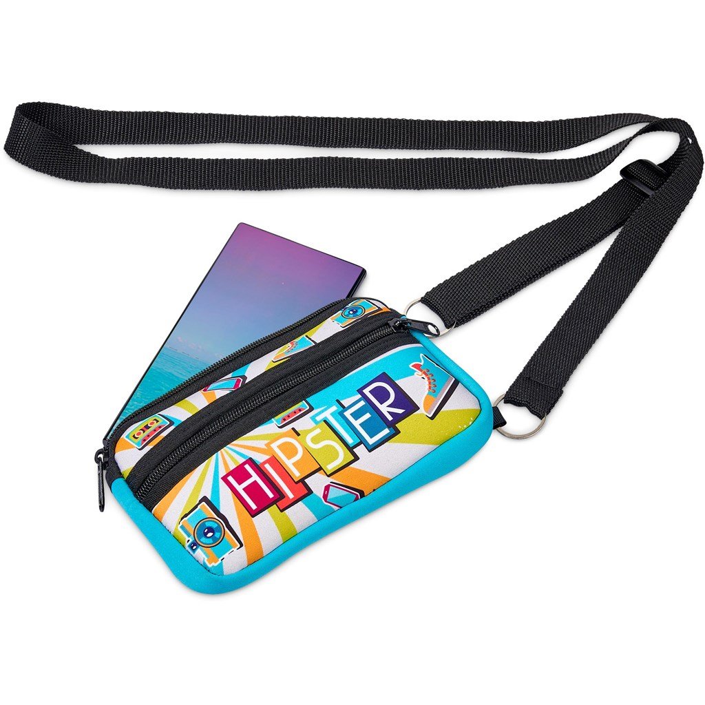 Pre-Production Sample Hoppla Paarl Neoprene Cell Phone Pouch